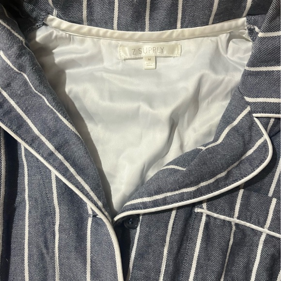 Z Supply women’s flannel striped pajama set - Picture 2 of 5